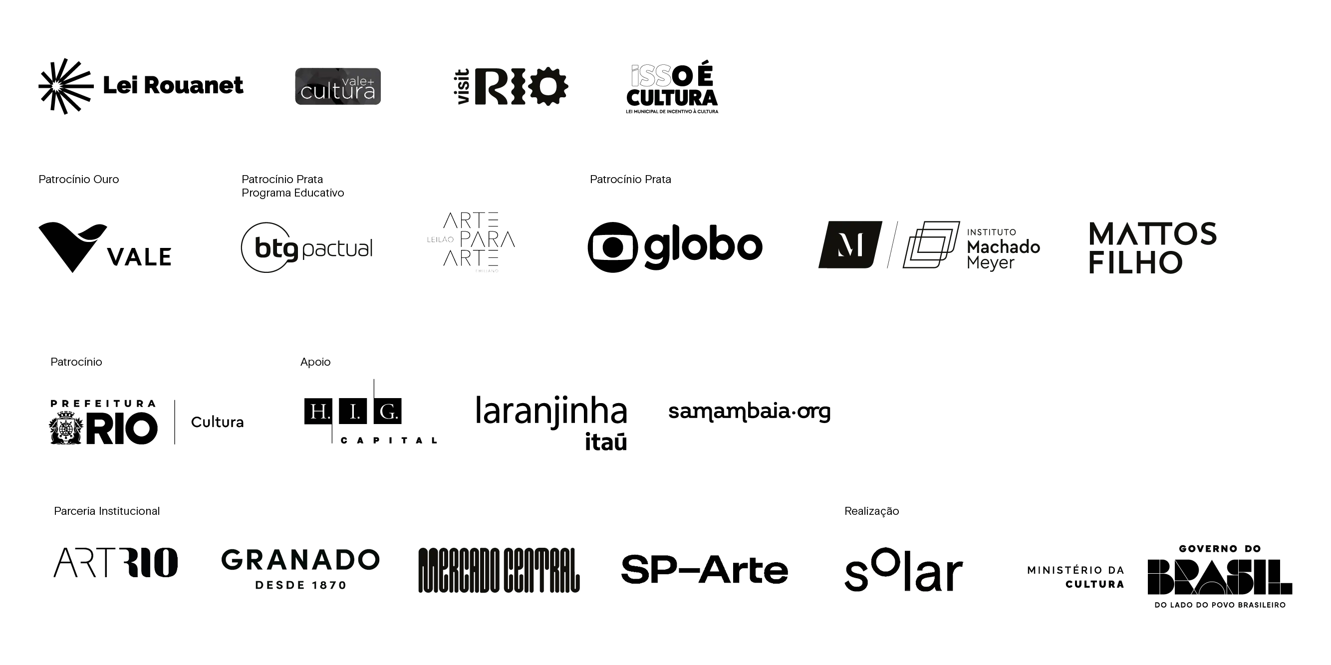 Logo e patrocinadores do Solar dos Abacaxis