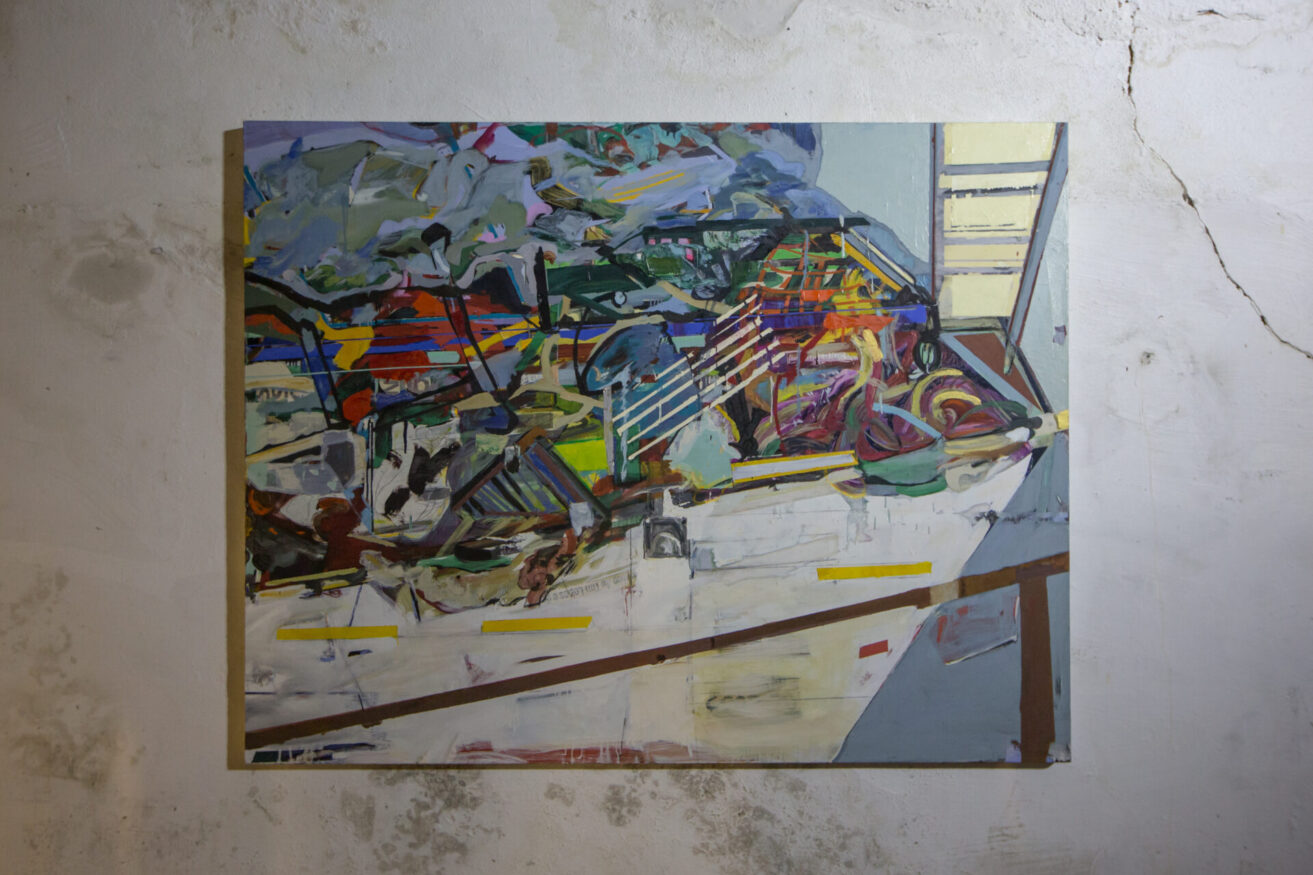  Obra(s) por Lucia Laguna.  Da atividade Manjar: Lucia Laguna, Mariwô, Maxwell Alexandre, Tantão. 