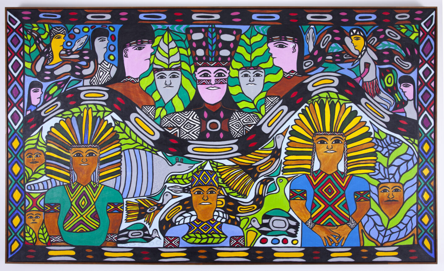  Work(s) by MAHKU (Movimento dos Artistas Huni Kuin).  From activity AFLUENTE [ArtRio]. 